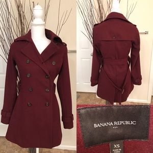 Banana Republic wood trench coat xs